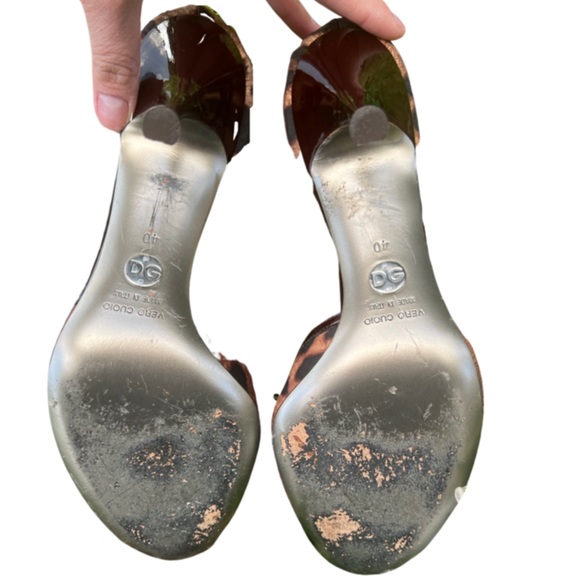 Dolce & Gabanna Cheetah Peep Toe heels - Picture 5 of 8